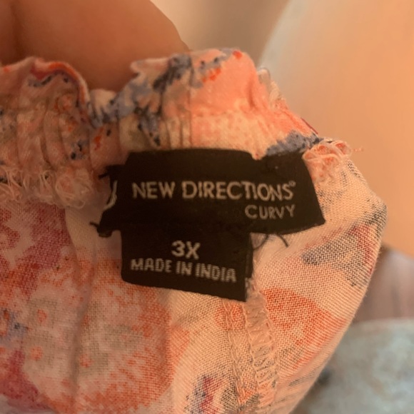 New Directions plus size 3x flowy blouse for summer - Picture 7 of 8